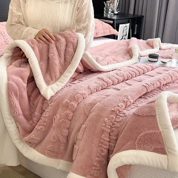 Mora - Edredom Cobertor Grosso Aconchegante Textura de Lã + BRINDE