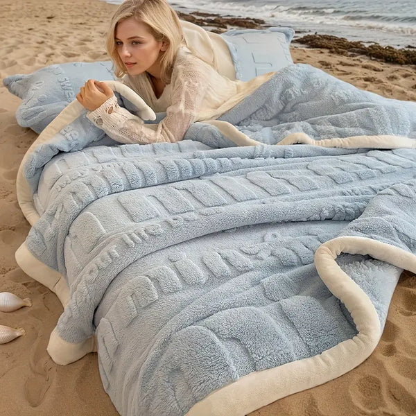 Mora - Edredom Cobertor Grosso Aconchegante Textura de Lã + BRINDE