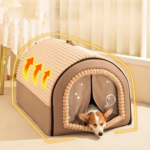 Felucia - Cama Casinha Para Pets Macia Antiderrapante + BRINDE