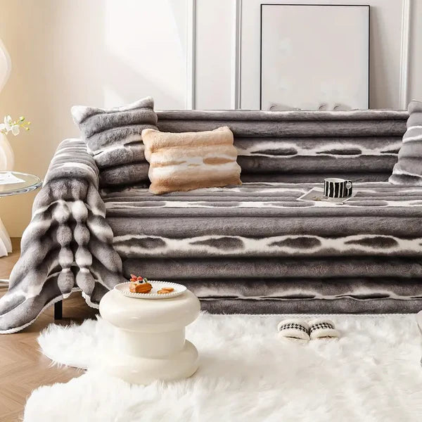 Refúgio Macio - Manta Capa Protetora de Sofá Anti-Risco Animal + BRINDE