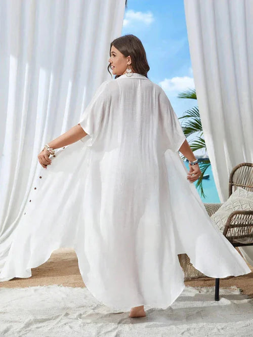 Saída de Praia Plus Size Camisa - Cecília