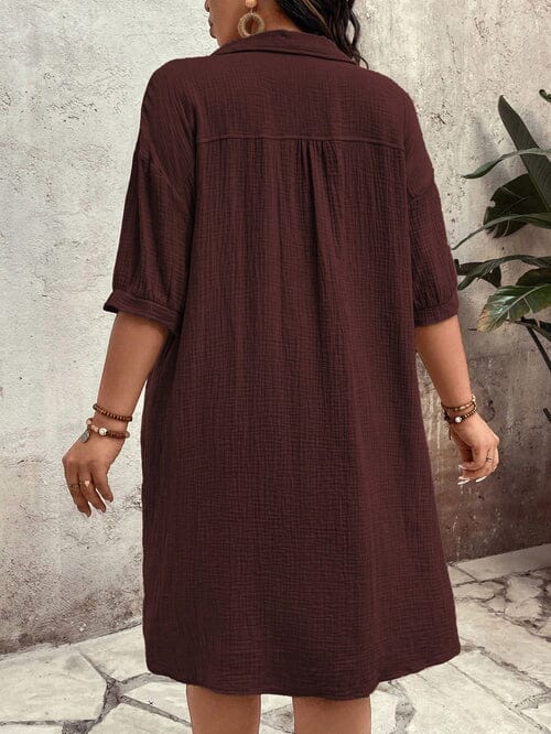 Vestido Casual Botões Frontais - Alicya