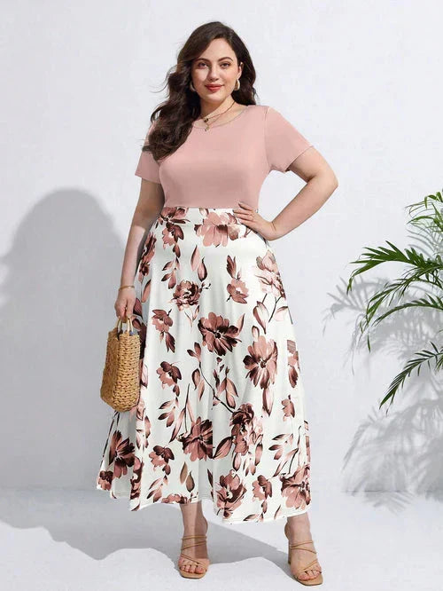 Vestido Estampa Floral e Cintura Marcada - Annabelle