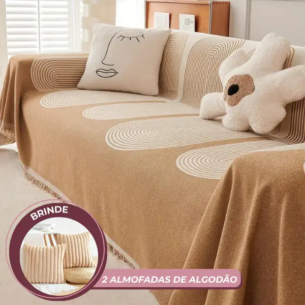LuxeHome - Manta Capa Protetora de Sofá Anti-Risco Animal + BRINDE