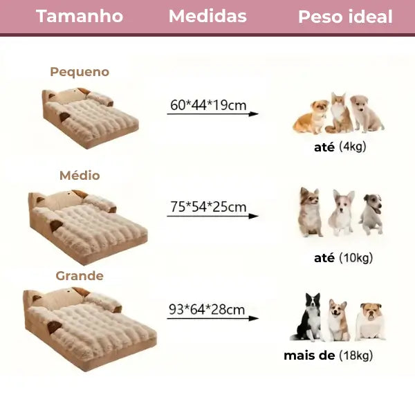 NuvemPet - Cama Para Pets Forrada Antiderrapante + BRINDE