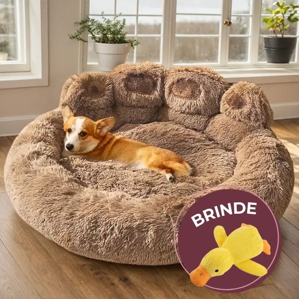 Patinhas Relax - Cama Para Pets Macia Antiderrapante + BRINDE