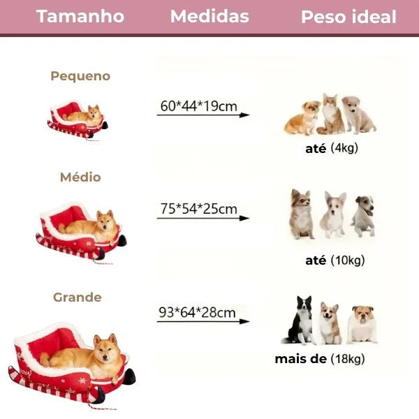 Natalina - Cama Para Pets Macia Antiderrapante + BRINDE