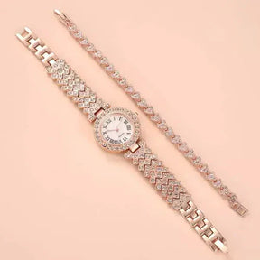 Relógio - Luxo LaBelle + BRINDE 1 PULSEIRA CRAVEJADA