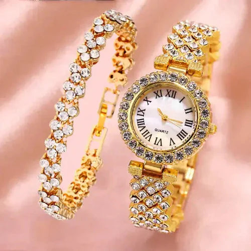 Relógio - Luxo LaBelle + BRINDE 1 PULSEIRA CRAVEJADA