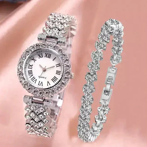 Relógio - Luxo LaBelle + BRINDE 1 PULSEIRA CRAVEJADA