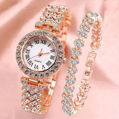 Relógio - Luxo LaBelle + BRINDE 1 PULSEIRA CRAVEJADA