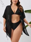 Saída de Praia Plus Size Camisa - Daisy