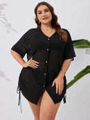 Saída de Praia Plus Size Camisa - Daisy
