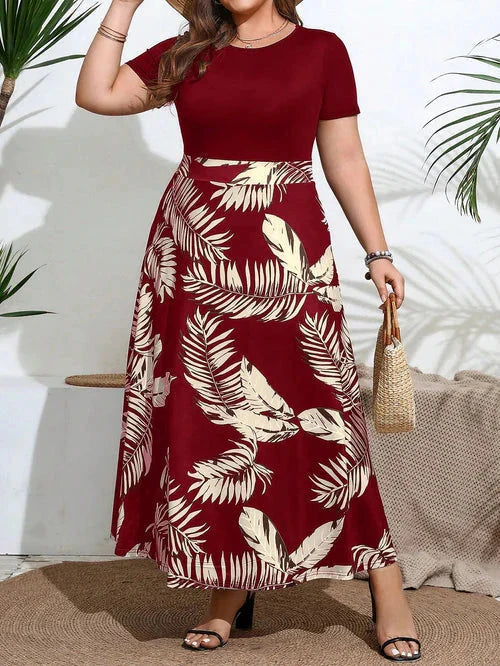 Vestido Estampa Floral e Cintura Marcada - Annabelle
