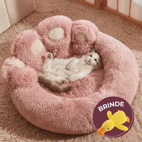 Patinhas Relax - Cama Para Pets Macia Antiderrapante + BRINDE