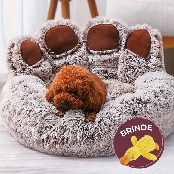 Patinhas Relax - Cama Para Pets Macia Antiderrapante + BRINDE